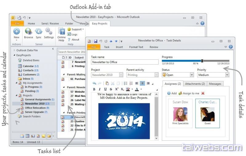 Easy Projects Outlook Add-In for Desktop Crack 3.4.2.0 with portable free Download 2022